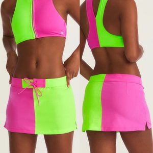 LoveShackFancy x Hurley Solid Blocked Boardie Swim Skirt